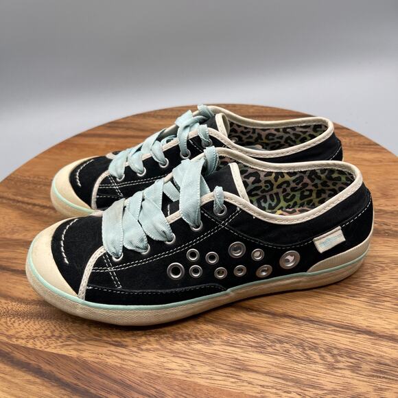 Simple Shoes Womens Size 8 Black Casual Comfort Walking Animal Print Sneakers - Picture 3 of 8